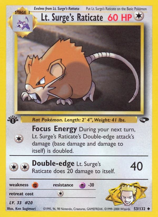 Lt. Surge's Raticate (53)