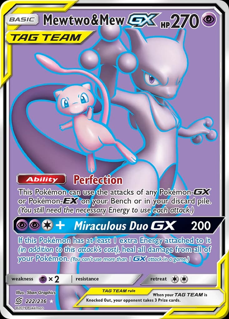 Mewtwo & Mew-GX (222)