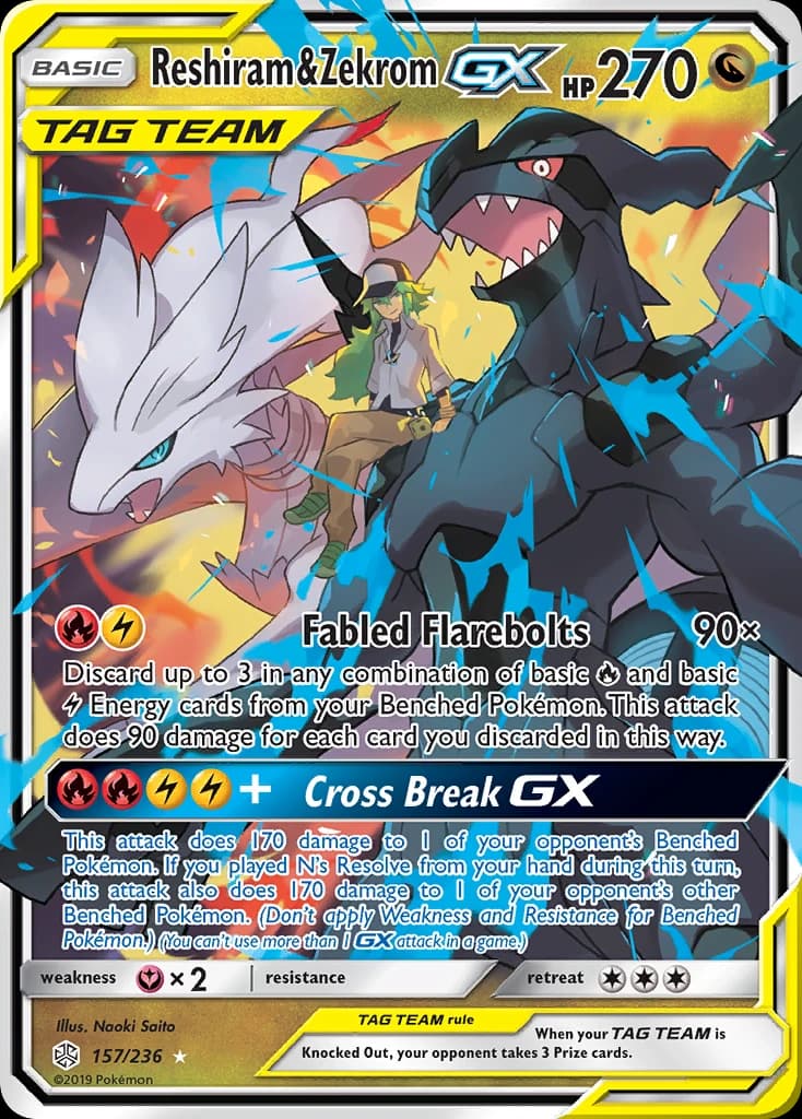 Reshiram & Zekrom-GX (157)