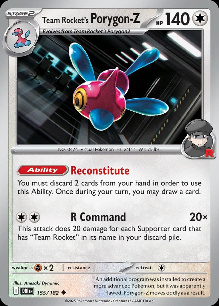 Team Rocket's Porygon-Z (155)