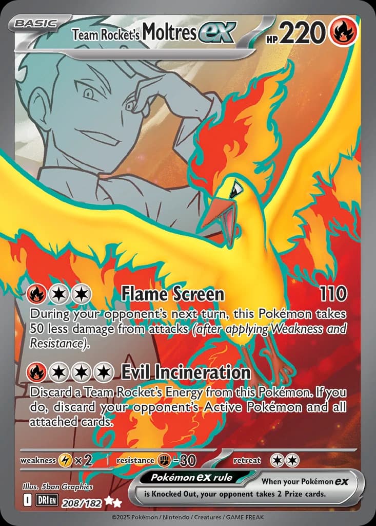 Team Rocket's Moltres ex (208)