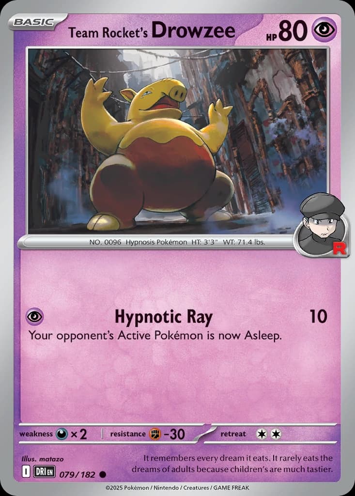 Team Rocket's Drowzee (79)
