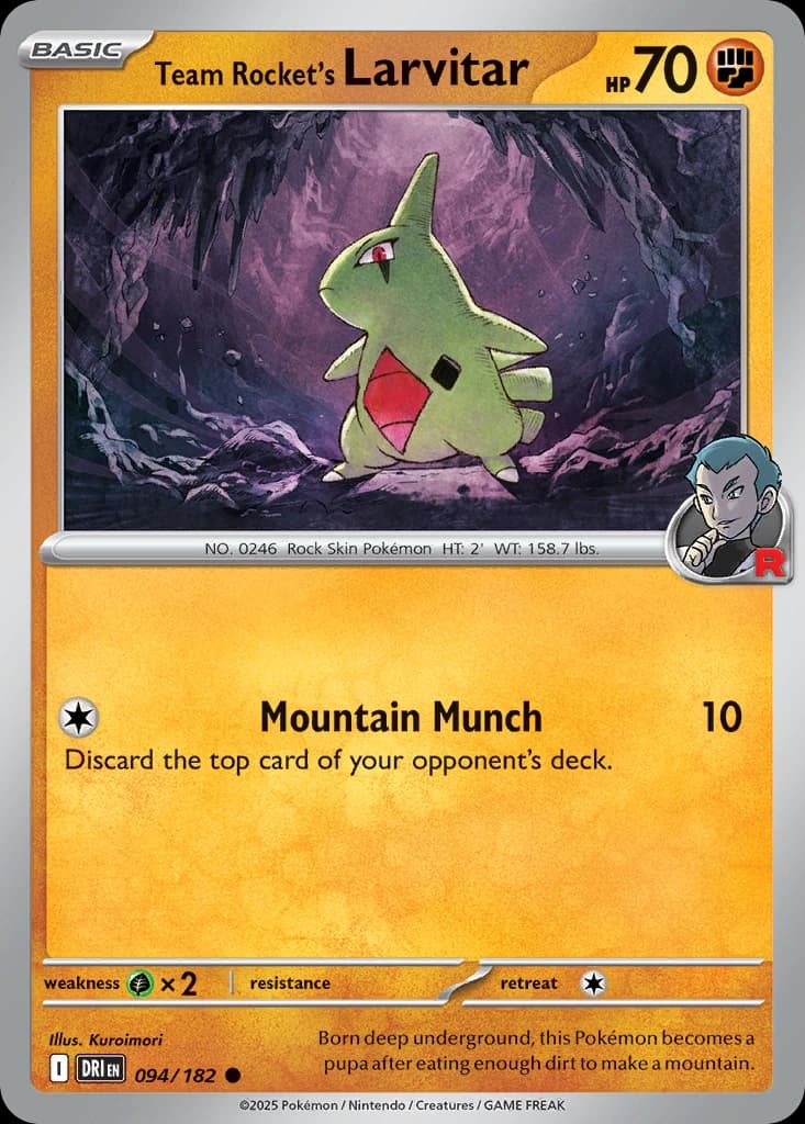 Team Rocket's Larvitar (94)