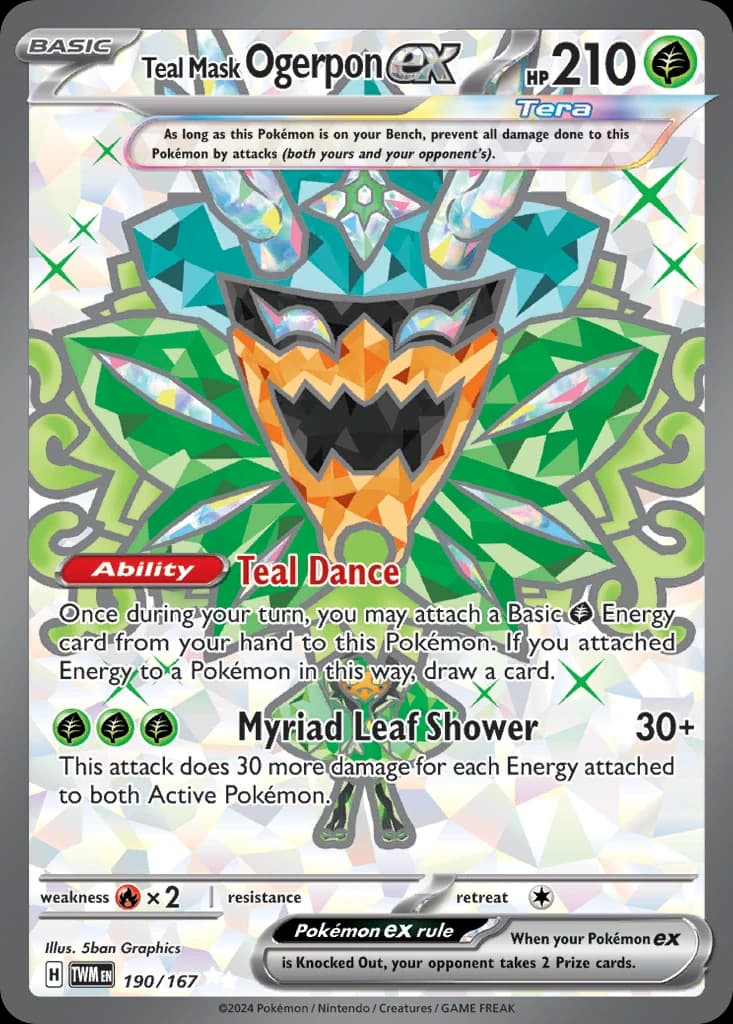 Teal Mask Ogerpon ex (190)