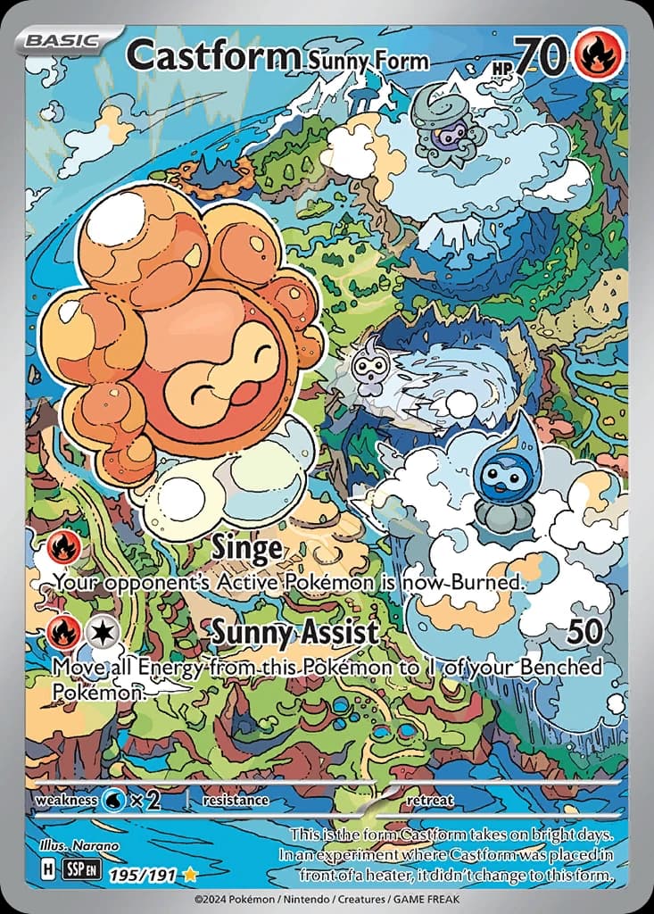 Castform Sunny Form (195)
