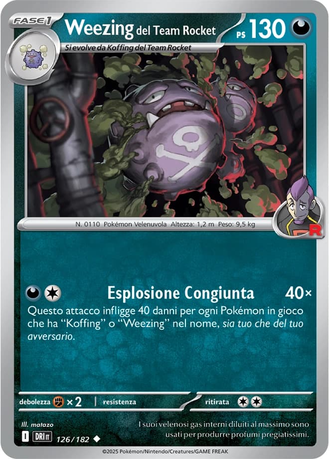 Team Rocket's Weezing (126)
